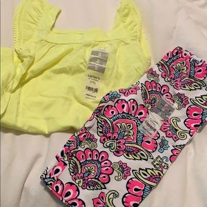 Girls Carters outfit set size 8